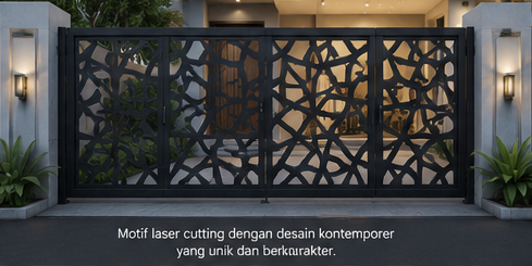 Portfolio Model Pagar - Cutting Laser Kontemporer